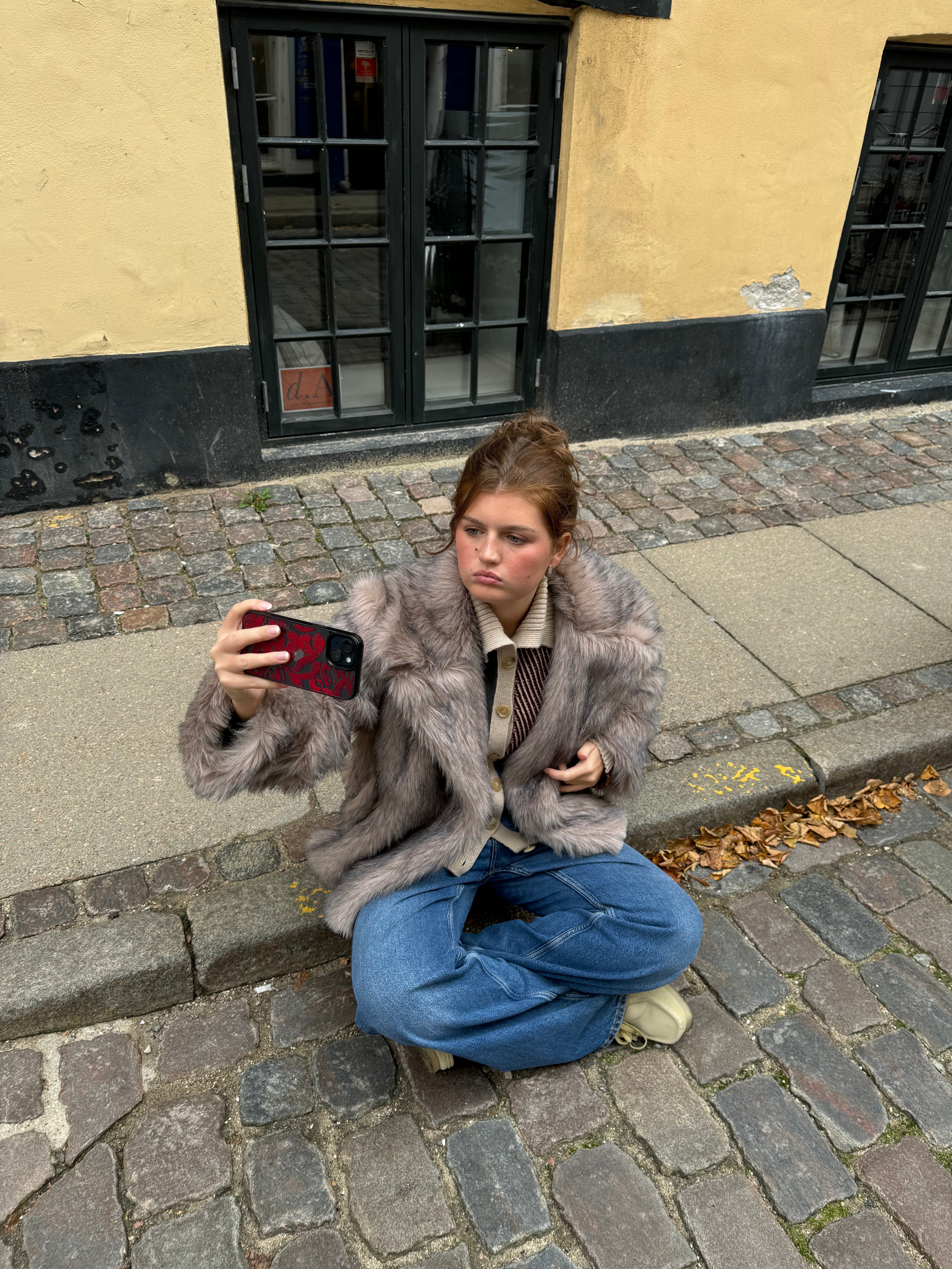 Brun Pelsjakke