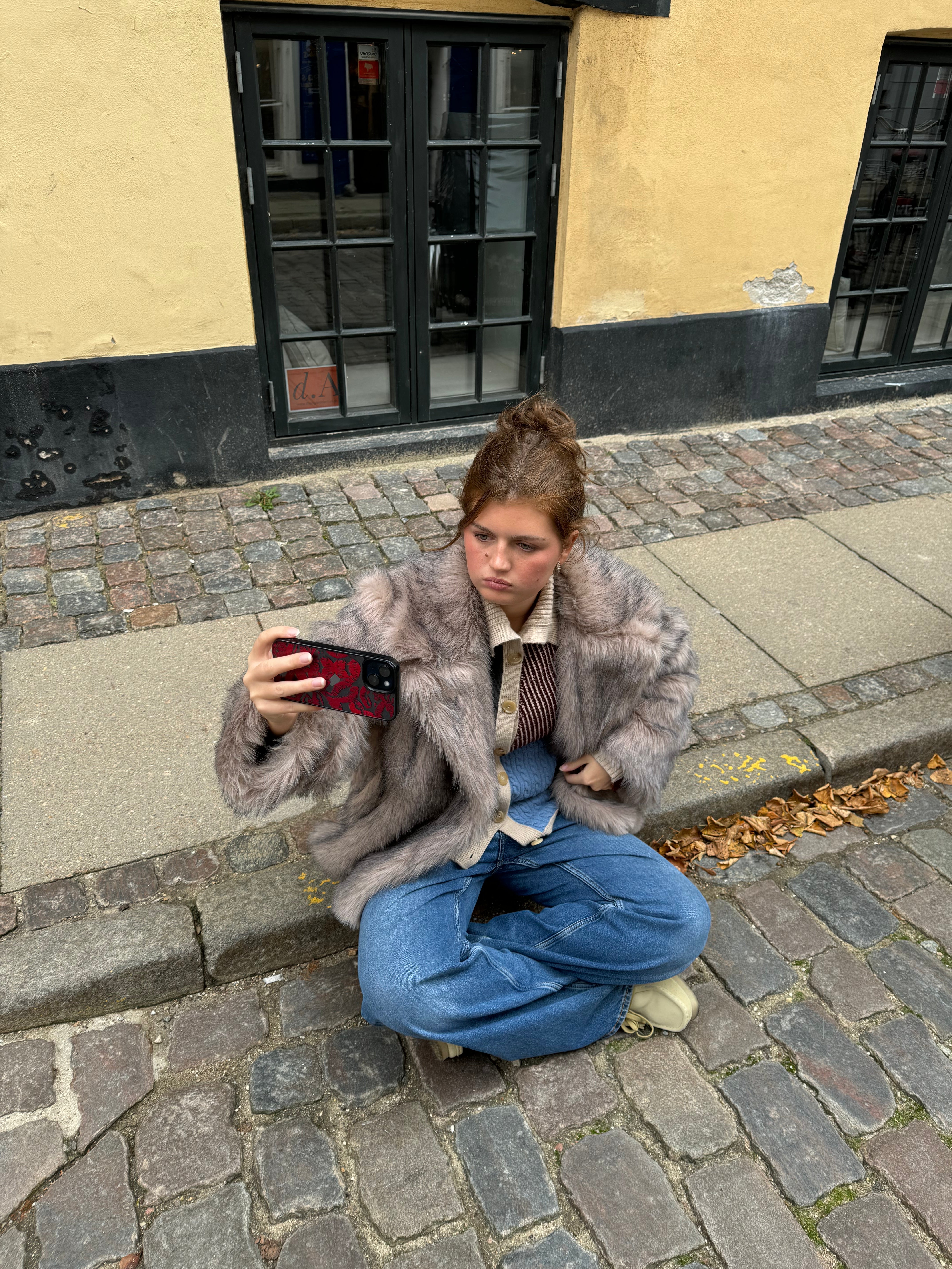 Brun Pelsjakke