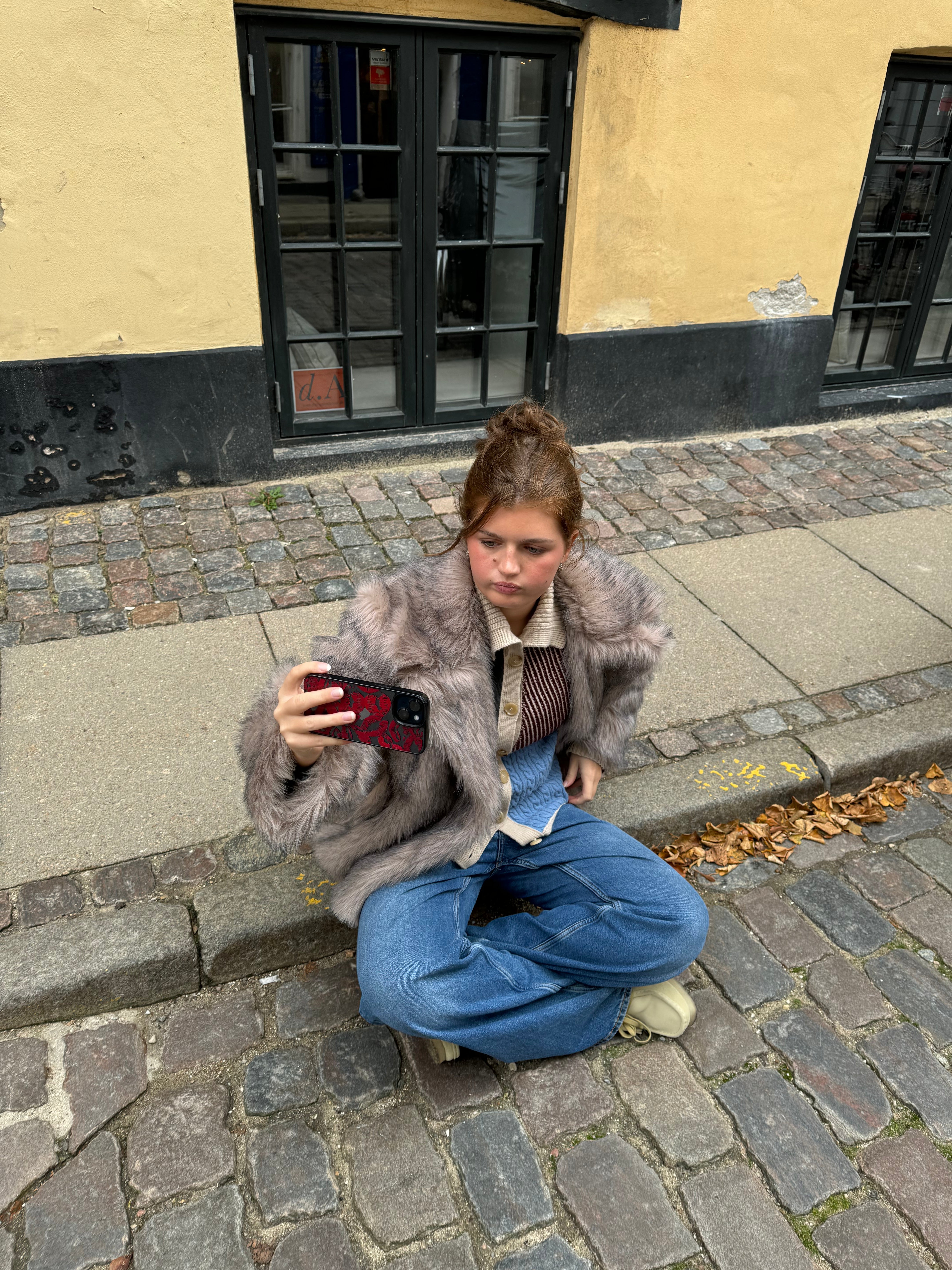 Brun Pelsjakke